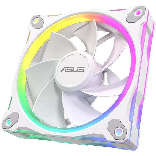 Фото - Корпусный вентилятор Asus PRIME MR120 REVERSE ARGB WHITE (90DA00L3-B09000)