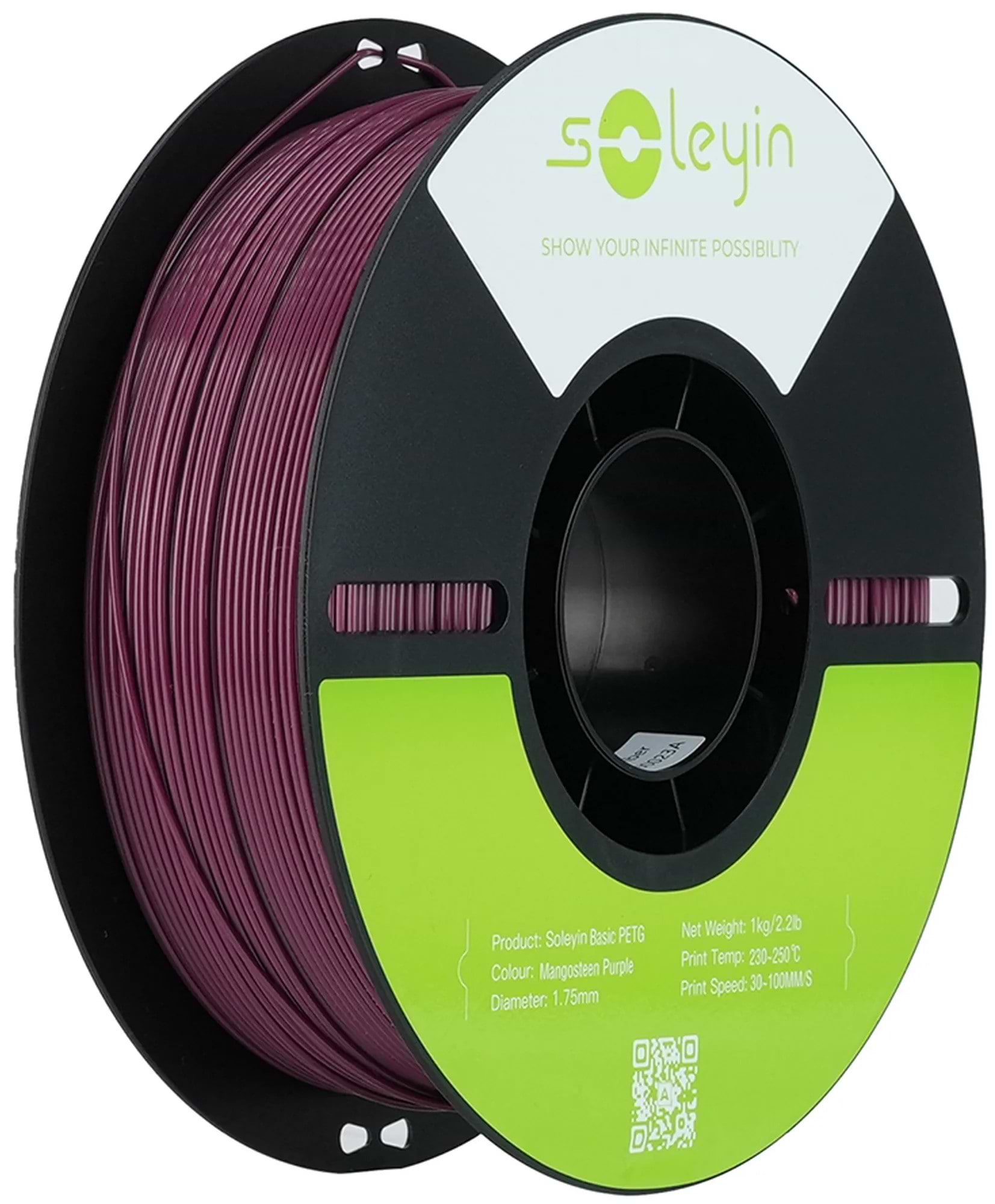Нитка для PETG-картриджа Creality Filament Soleyin 1.75 мм мангостиновый фиолет (3301030161)