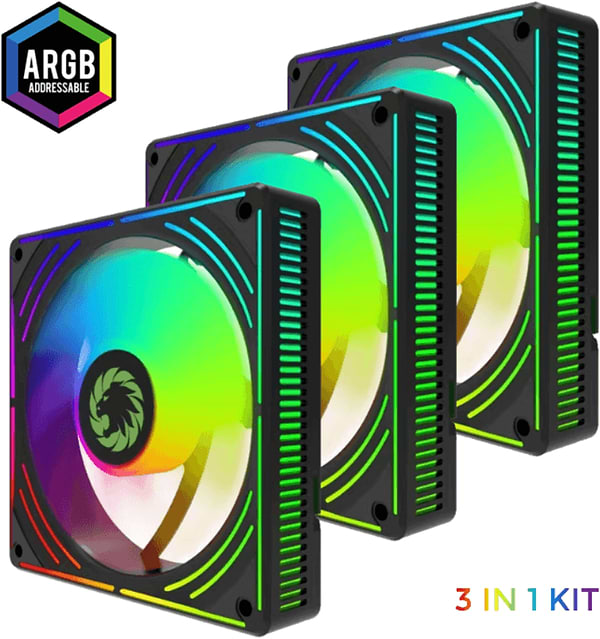 Фото - Корпусный вентилятор Gamemax RA300 BK