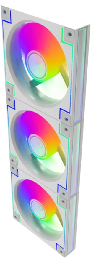 Фото - Корпусний вентилятор Gamemax RD300 WH