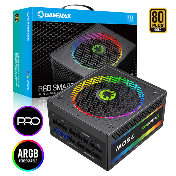 Фото - Блок питания для ПК Gamemax RGB-750 PRO
