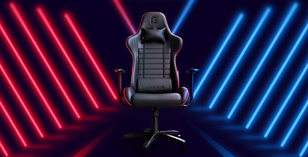 Фото - Кресло для геймеров GamePro Rush Black-Red (GC-575-Black-Red)