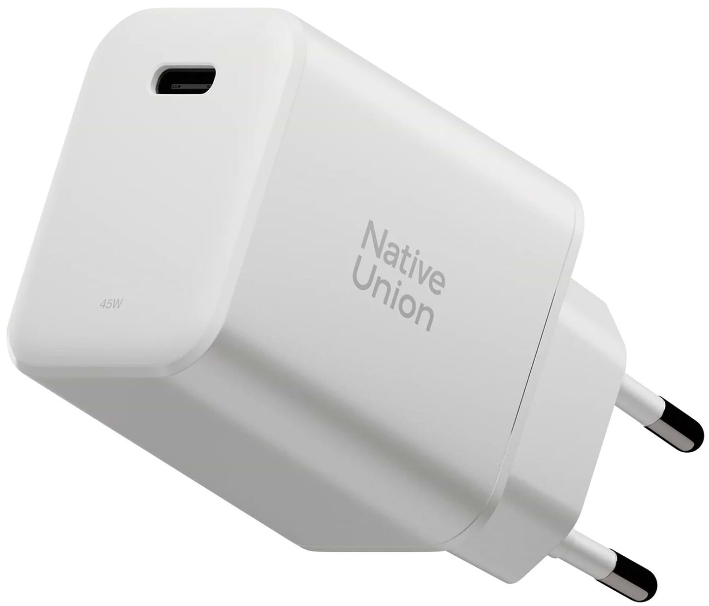 Сетевое зарядное устройство Native Union Fast GaN Charger PD 45W USB-C Port White (FAST-PD45-WHT-EU) - Фото 1