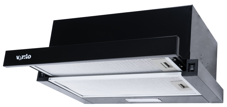 Витяжка вбудована Ventolux GARDA 50 BK (700) LED 2S - Фото 1