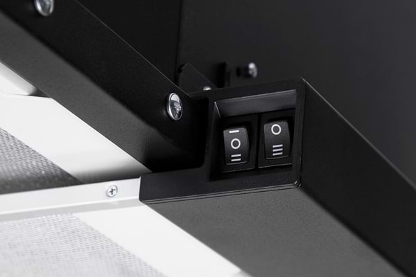 Фото - Витяжка вбудована Ventolux GARDA 60 BK (1300) SMD LED