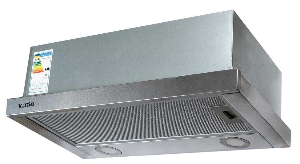 Вытяжка встраиваемая Ventolux GARDA 60 INOX (900) LED - Фото 1