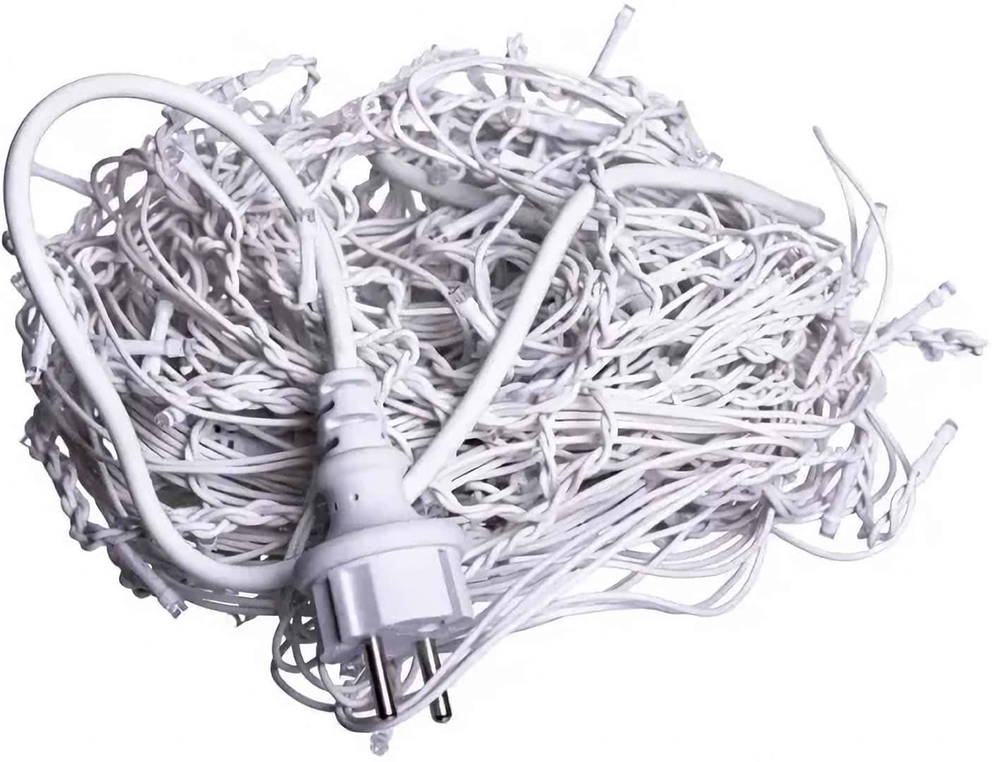 Гирлянда бахрома GarlandoPro Декоративная уличная бахрома 335 LED 20 м от сети, белая нить, белый GarlandoPro 20MWW