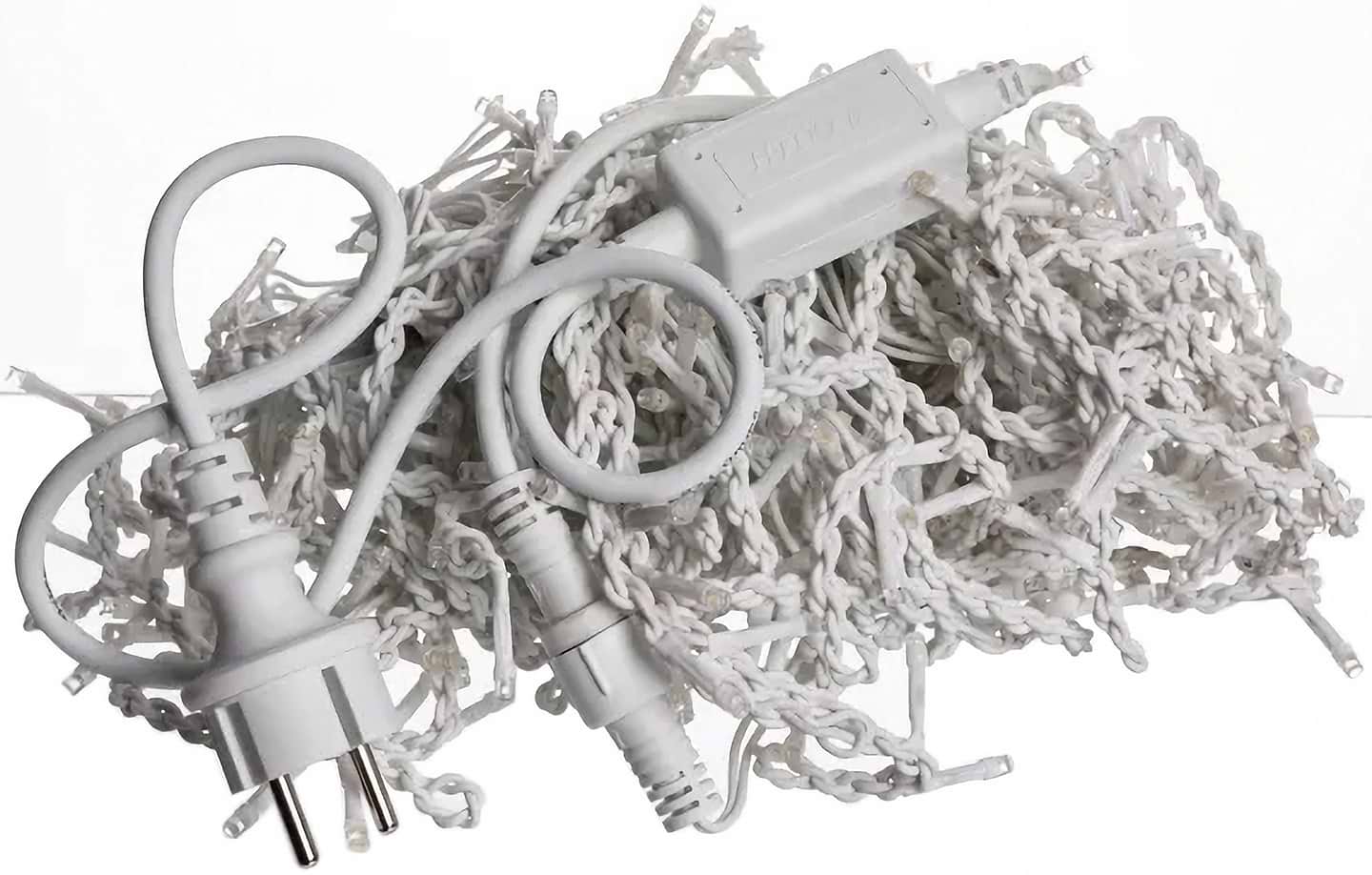 Гирлянда бахрома GarlandoPro Гирлянда декоративная Бахрома уличная 335 LED 20 м от сети белая нить, жёлтая GarlandoPro 20MWY