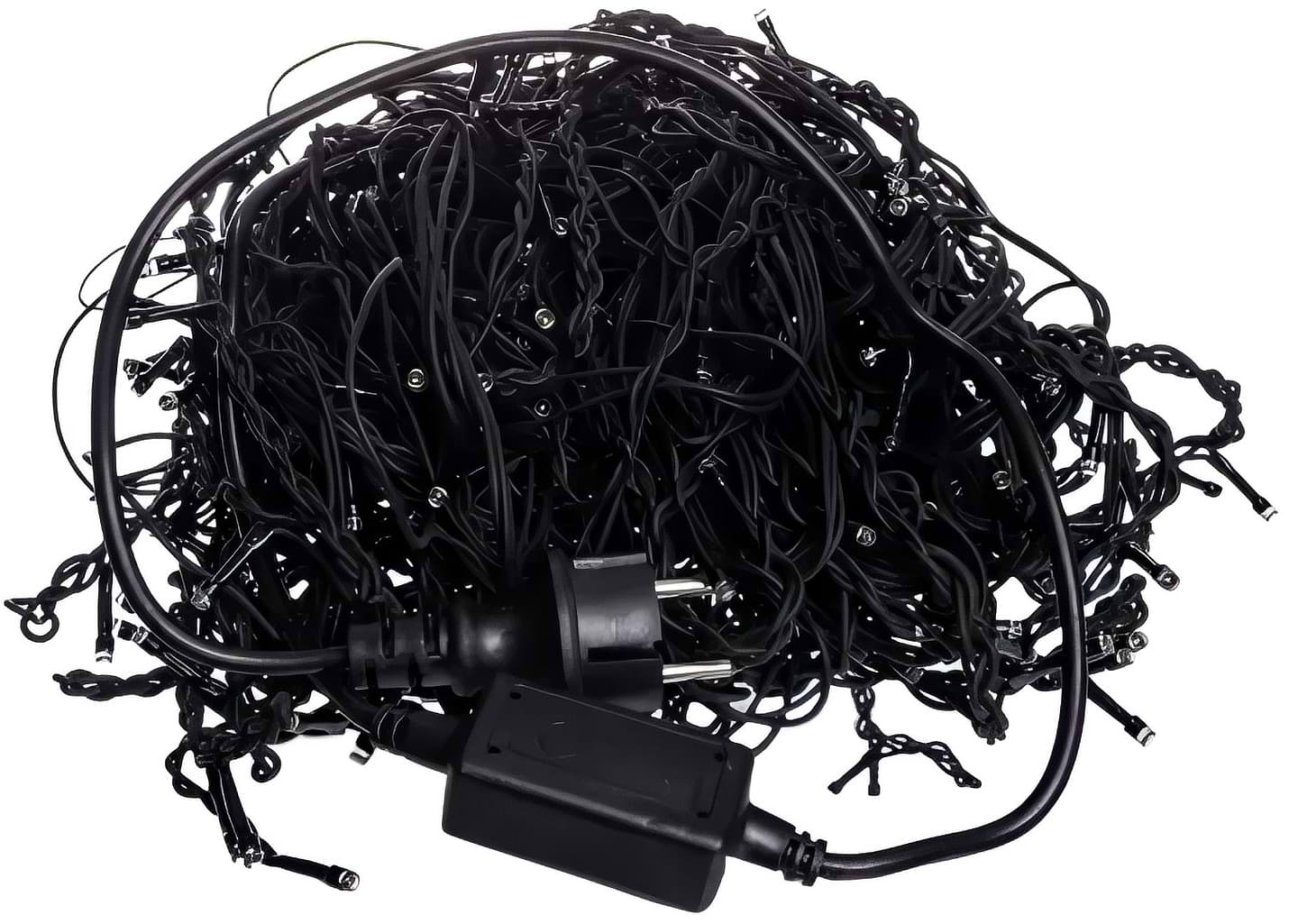 Гирлянда бахрома GarlandoPro Гирлянда Бахрома уличная 405 LED 25 м от сети черная нить, белый GarlandoPro 25MBW