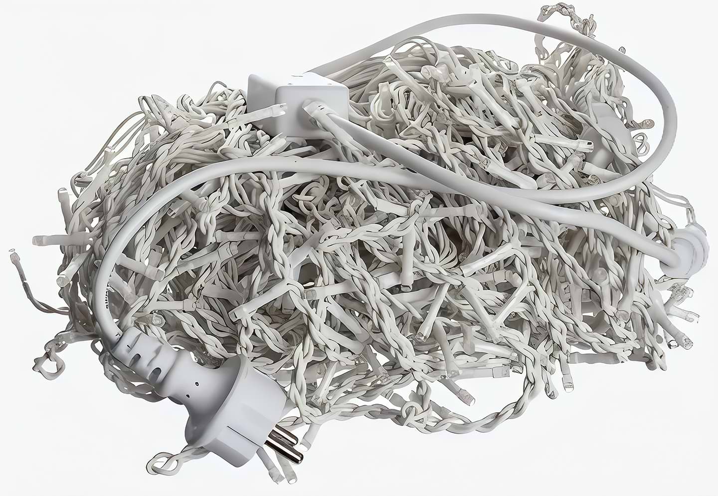 Светодиодная бахрома GarlandoPro Уличная 405 LED гирлянда бахрома 25 м от сети белая нить, белый GarlandoPro 25MWW