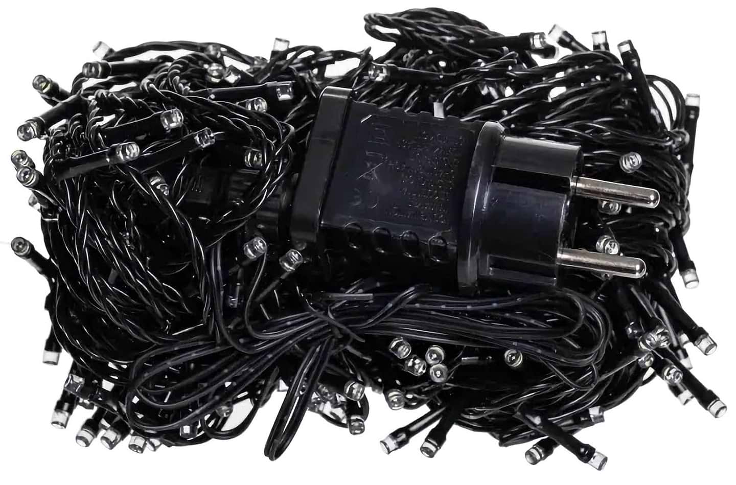Гірлянда лінійна GarlandoPro Нитка вулична 300 LED 30 м чорна нитка білий (CF300L30MBW)