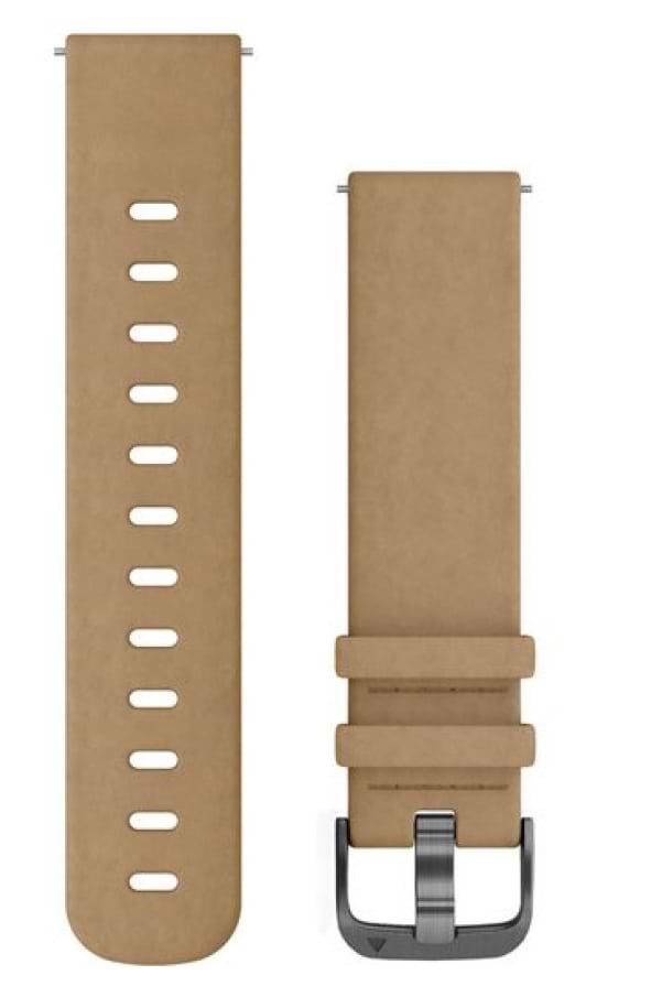 Ремінець для смарт-годинника Garmin vivomove HR Replacement Band, Tan Leather, One-size Leather Band (010-12691-04)