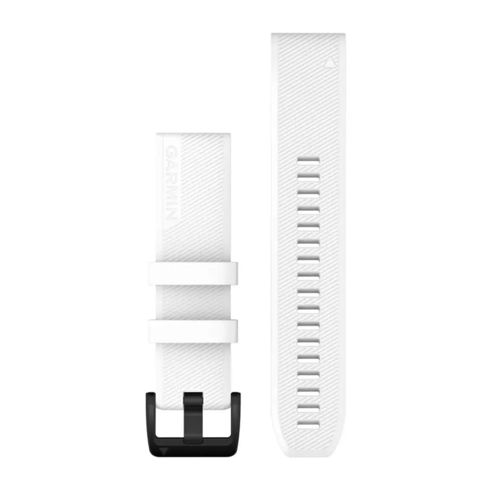Ремінець для смарт-годинника Garmin Approach S62 Replacement Band, White w/Black SS (010-12901-01)