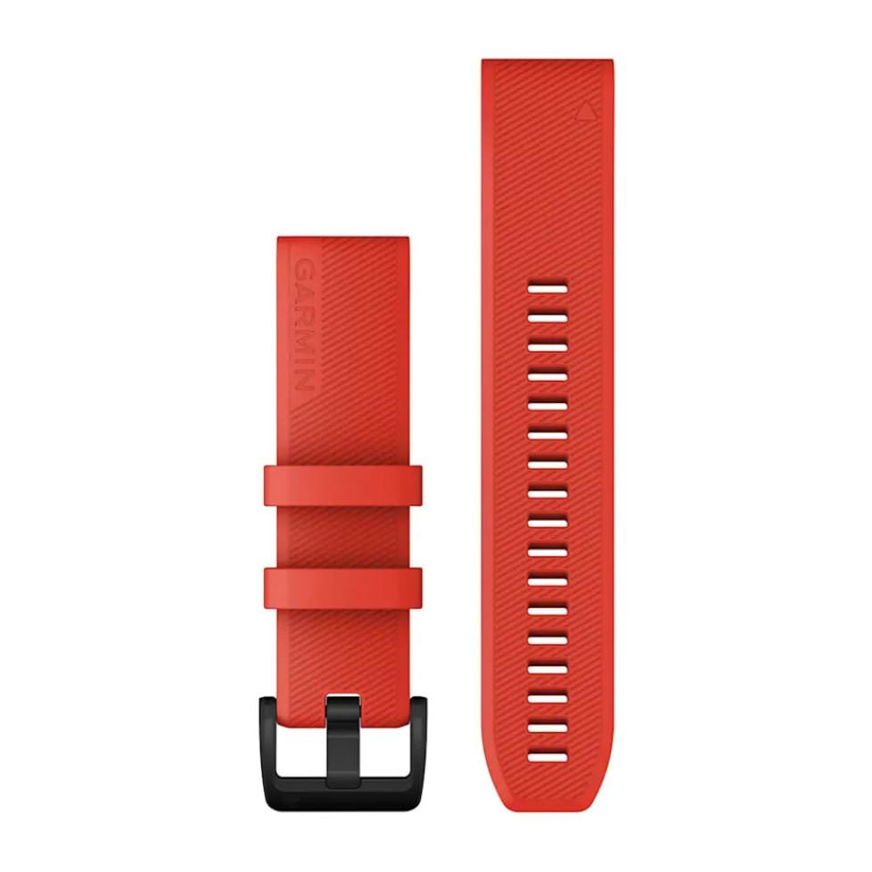 Ремінець для смарт-годинника Garmin Approach S62 Accessory Band,Laser Red w/Black SS (010-12901-02)