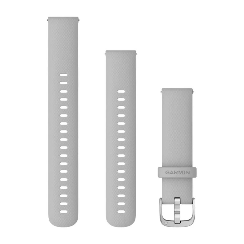 Ремінець для смарт-годинника Garmin Venu 2S, 18mm Band, Mist Grey+Passivated Band (010-12932-0C)