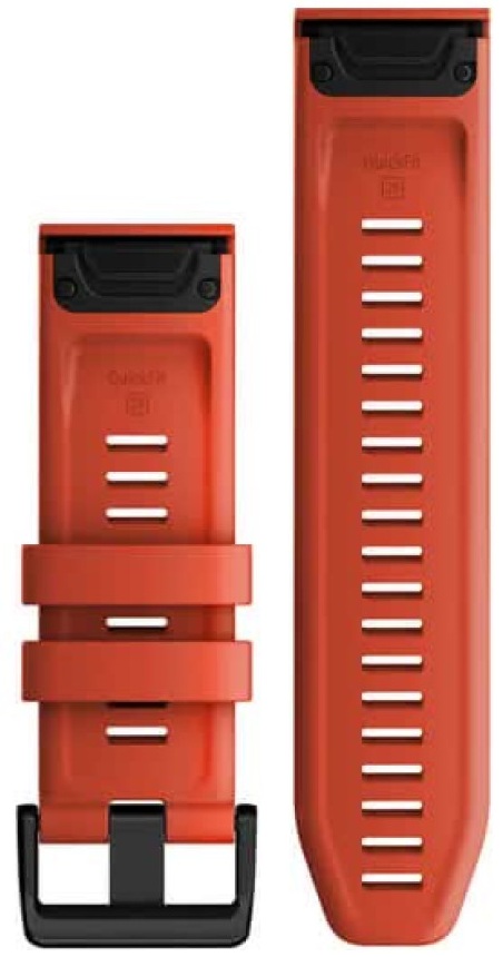 Ремешок для смарт-часов Garmin fenix 7X 26mm QuickFit Flame Red Silicone Band (010-13117-04)