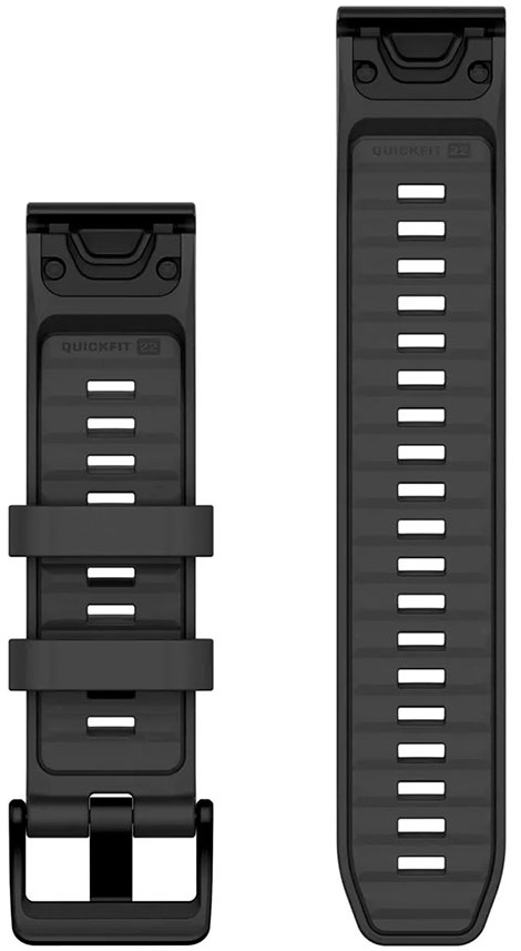 Ремешок для смарт-часов Garmin fenix 8, 22mm, QF Graphite Silicone Band (010-13392-07)