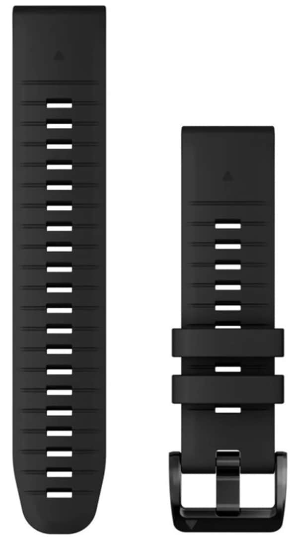 Ремінець для смарт-годинника Garmin epixPRO (g2), 22mm QuickFit Black Silicone Band (010-13280-00)
