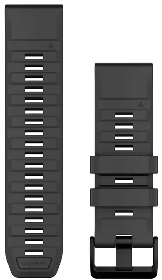 Ремінець для смарт-годинника Garmin fenix 8, 26mm, QF Graphite Silicone Band (010-13393-07)
