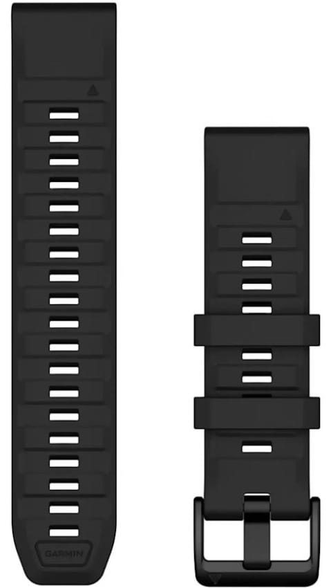 Ремінець для смарт-годинника Garmin fenix 8, 22mm, QF Black Silicone Band (010-13392-02)