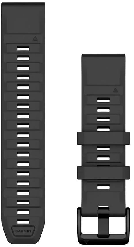 Ремінець для смарт-годинника Garmin fenix 8, 22mm, QF Graphite Silicone Band (010-13392-07)