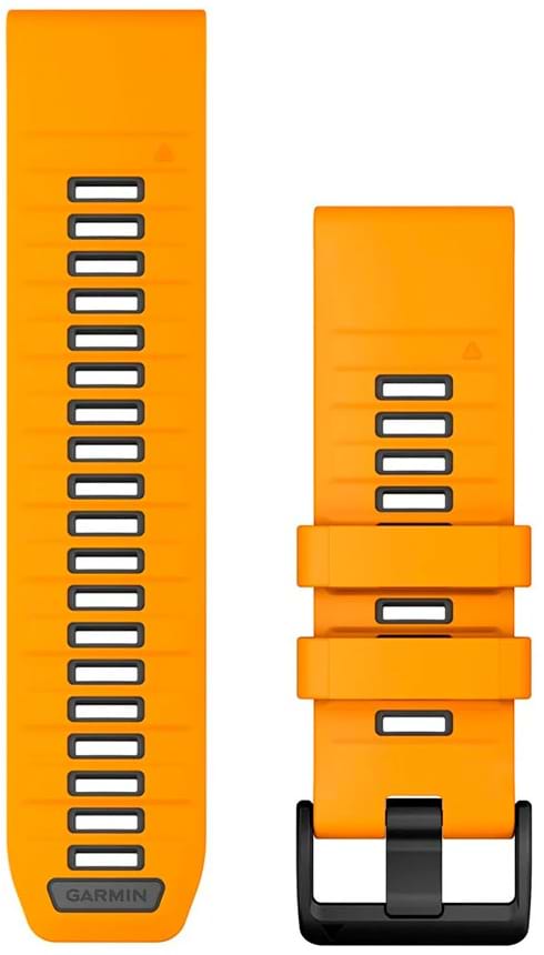 Ремінець для смарт-годинника Garmin fenix 8, 26mm, QF SparkOrg/GraphiteSilicone Bnd (010-13393-01)