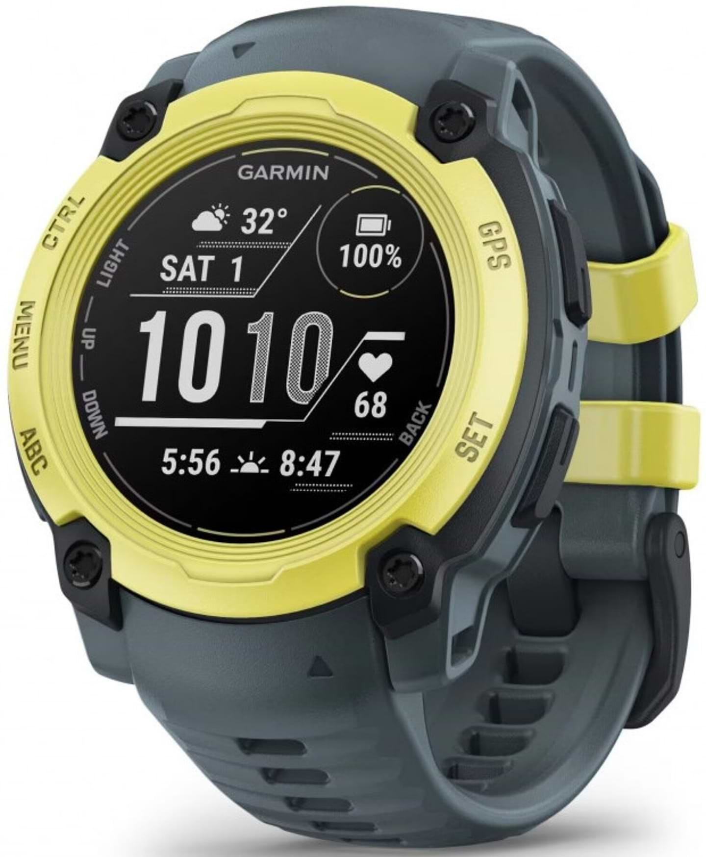 Смарт-часы Garmin Instinct E, 40 mm, Electric Lime Bezel w/ Twilight Band (010-02932-01) - Фото 1