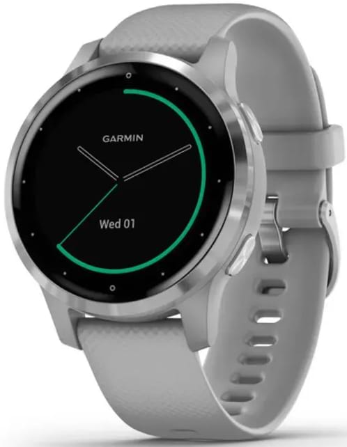 Смарт-часы Garmin Vivoactive 4S Powder Gray Case with Silver Hardware, Gray Silicone Band (Б/У)