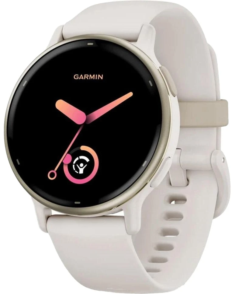 Смарт-часы Garmin Vivoactive 5 Cream Gold Aluminum Bezel with Ivory Case and Silicone Band (010-02862-5B)