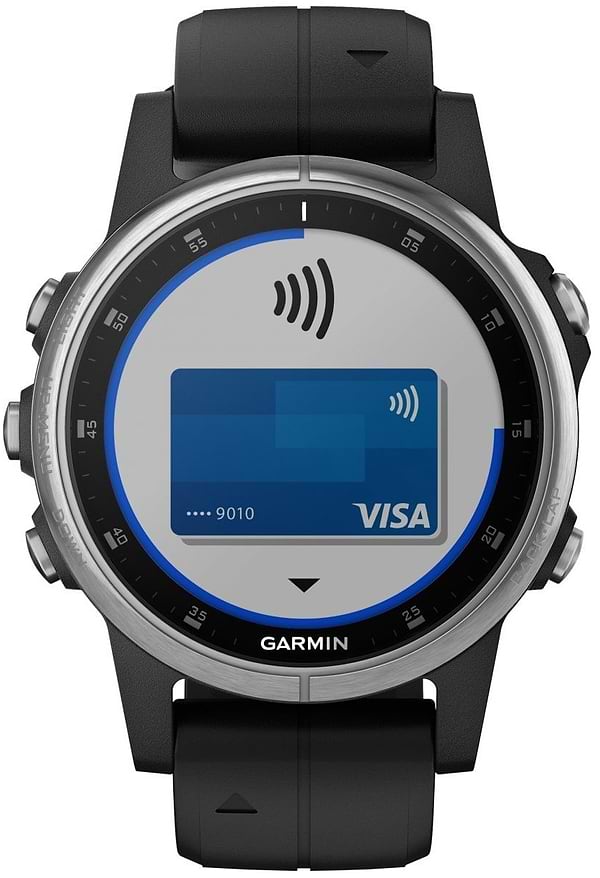 Фото - Смарт-часы Garmin Fenix 5 Plus Glass Silver w/Black Band GPS (010-01988-11)