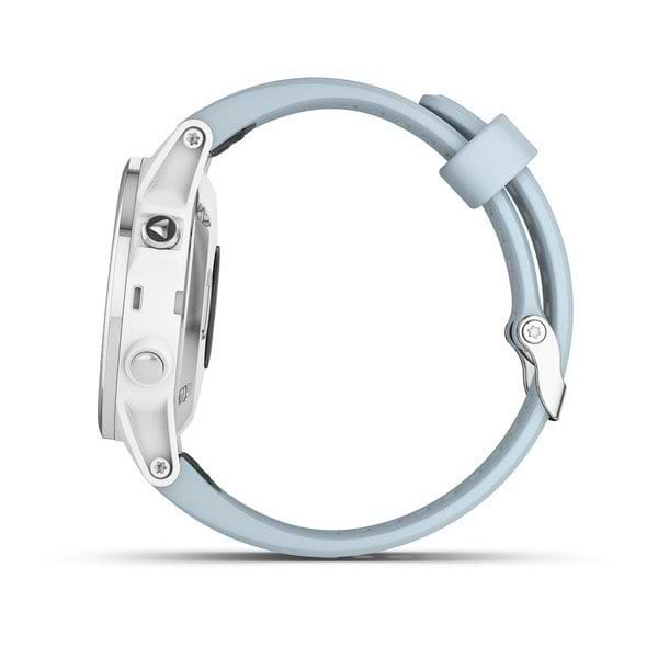 Фото - Смарт-часы Garmin Fenix 5S Plus Glass White w/Sea Foam Band (010-01987-23)