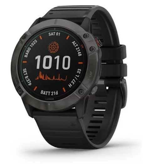 Фото - Смарт-часы Garmin Fenix 6X Pro Solar Titanium Carbon Gray DLC with Black Band (010-02157-21)