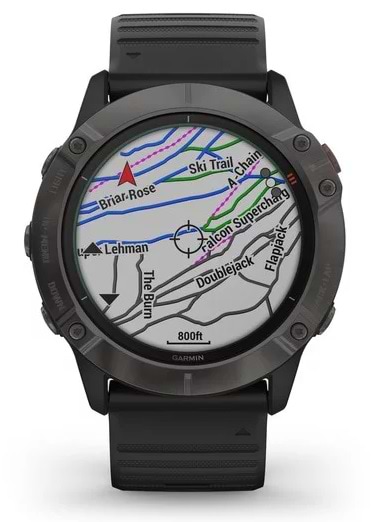 Фото - Смарт-часы Garmin Fenix 6X Pro Solar Titanium Carbon Gray DLC with Black Band (010-02157-21)