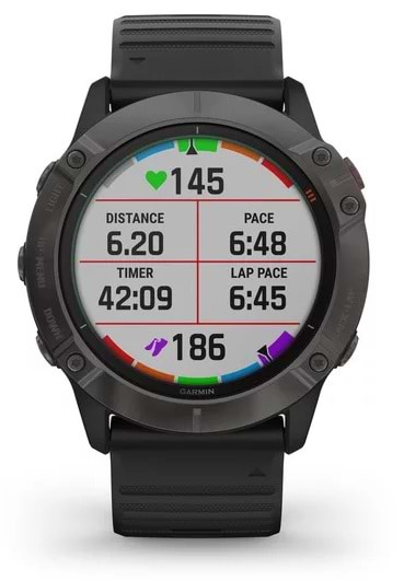 Фото - Смарт-часы Garmin Fenix 6X Pro Solar Titanium Carbon Gray DLC with Black Band (010-02157-21)