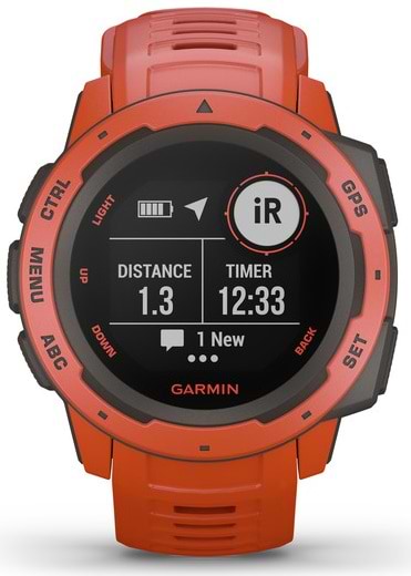 Фото - Смарт-часы Garmin Instinct Flame Red with Red band (010-02064-02)