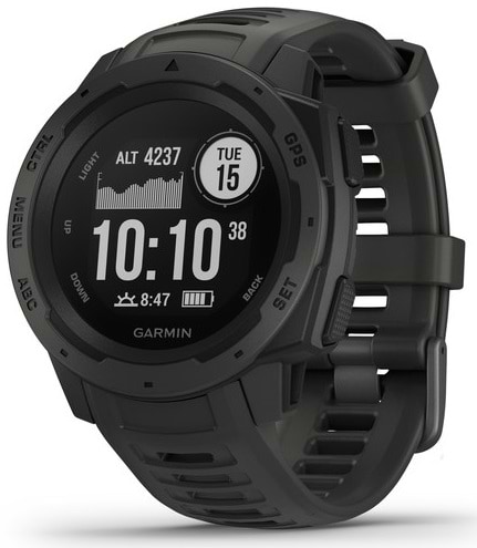 Фото - Смарт-часы Garmin Instinct Graphite with Black band (010-02064-00)
