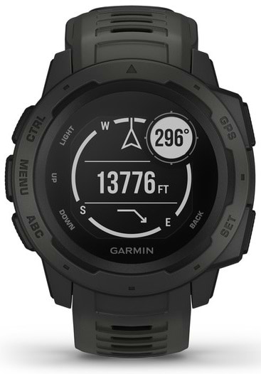 Фото - Смарт-часы Garmin Instinct Graphite with Black band (010-02064-00)