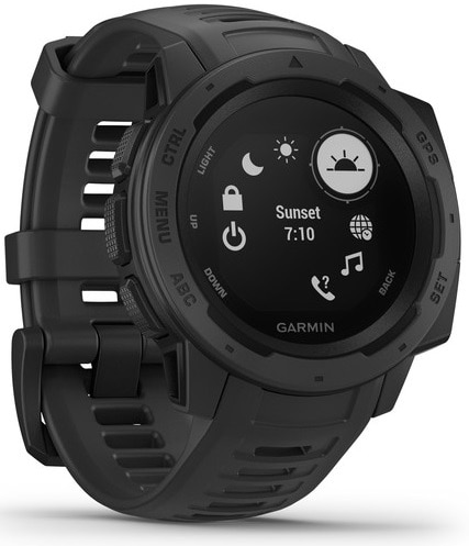 Фото - Смарт-часы Garmin Instinct Graphite with Black band (010-02064-00)