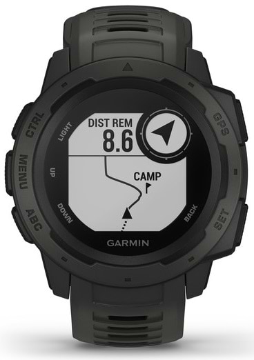 Фото - Смарт-часы Garmin Instinct Graphite with Black band (010-02064-00)