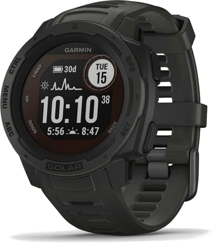 Фото - Смарт-часы Garmin Instinct Solar Graphite (010-02293-00)