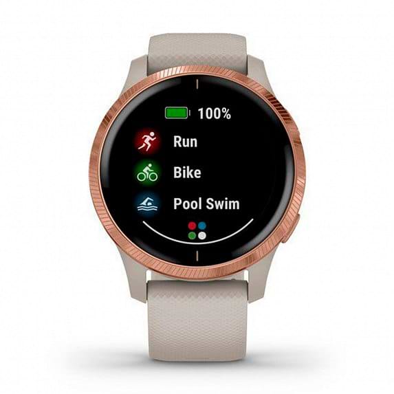 Фото - Смарт-часы Garmin VENU Light Sand/Rose Gold (010-02173-23)