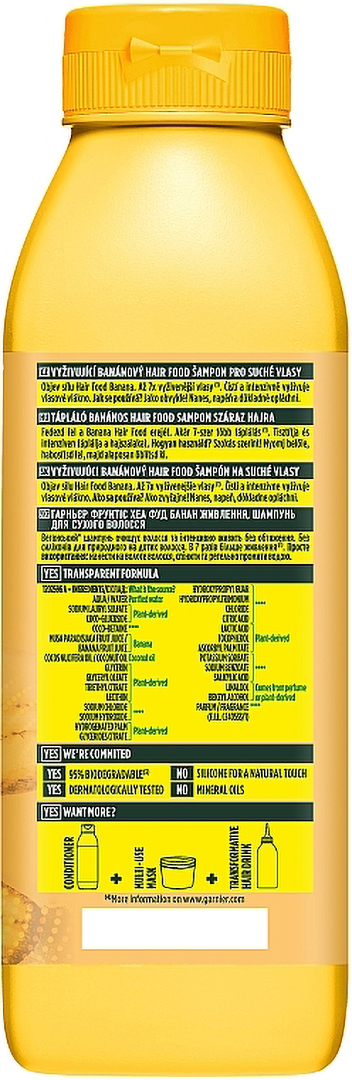 Фото - Шампунь жіночий Garnier Fructis Банан живлення для дуже сухого волосся 350 мл (3600542290111)