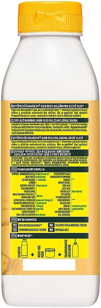 Фото - Бальзам для волосся Garnier Fructis Банан живлення для дуже сухого волосся 350 мл (3600542290371)