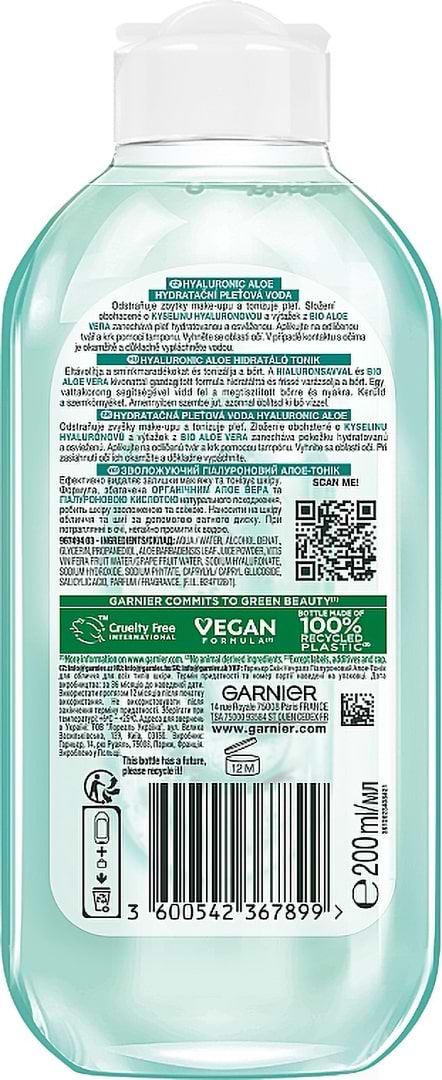 Фото - Тоник для лица Garnier Skin Naturals для всех типов кожи 200 мл (3600542367899)