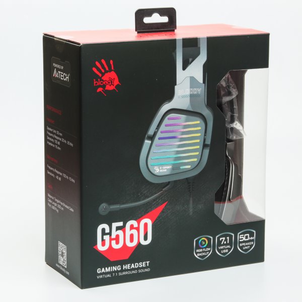 Фото - Гарнитура проводная игровая Bloody G560 Gun Grey