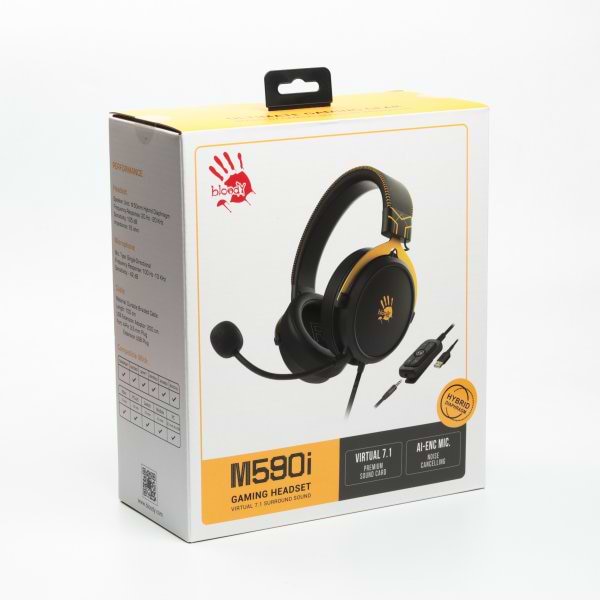 Фото - Гарнитура проводная игровая Bloody M590i Sports Lime
