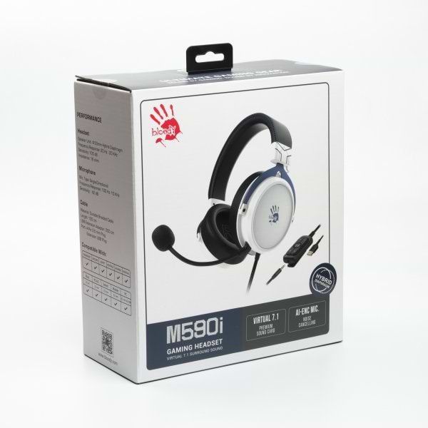 Фото - Гарнитура проводная игровая Bloody M590i Sports Navy