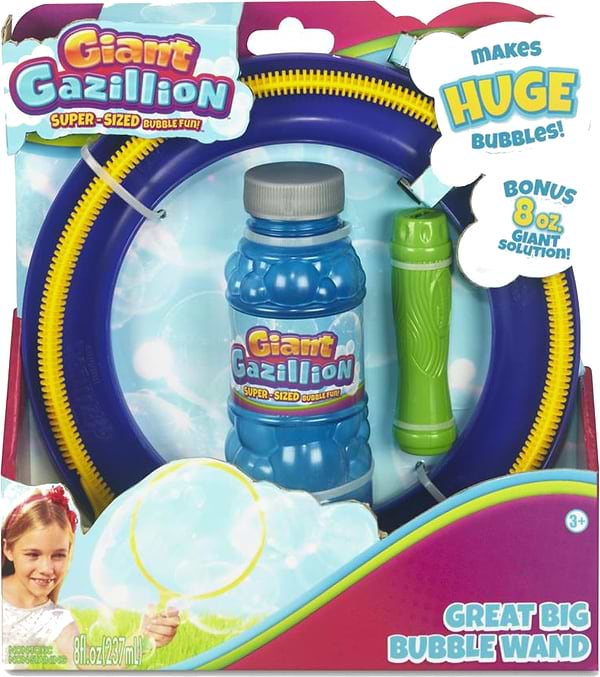 Фото - Мильні бульбашки GazilLion Набір Гігант кільце d20см р-р 237 мл (GZ35375)