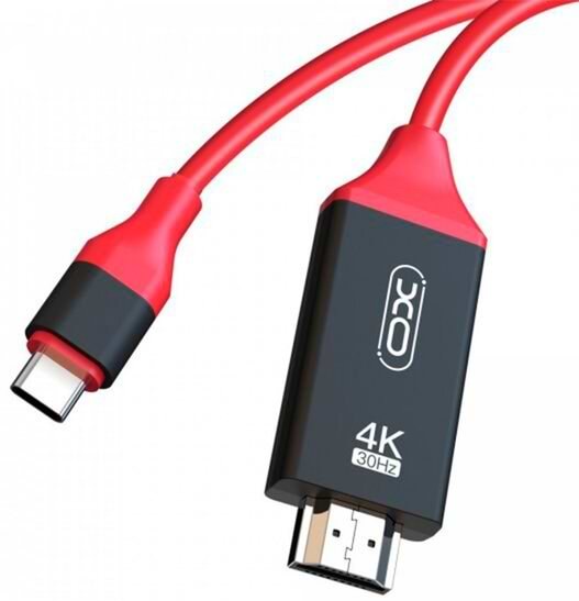 Фото - Кабель синхронізації даних XO USB C - HDMI 2 m (GB005)