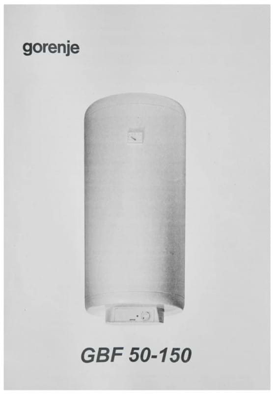 Фото - Водонагреватель Gorenje GBF 80 V9